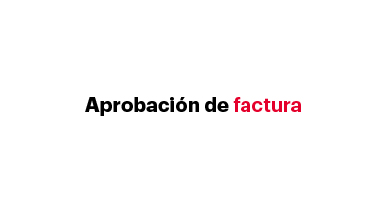 Aprobación de factura