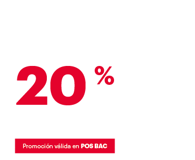 20% de descuento en pedidos ya