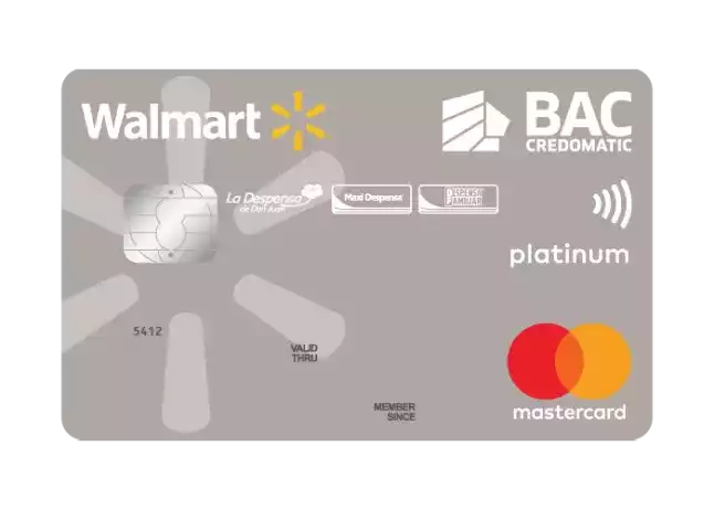 Tarjeta Walmart Mastercard Platinum