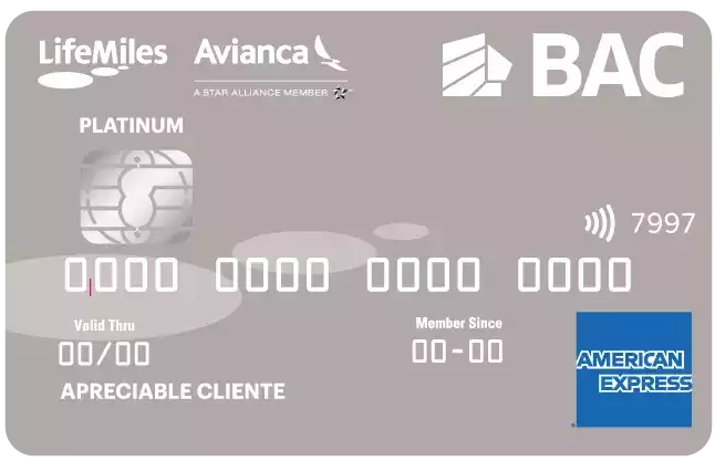 Tarjeta AMEX Lifemiles Avianca Platinum