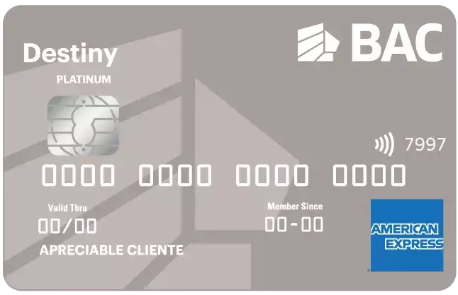 Tarjeta AMEX Destiny Platinum