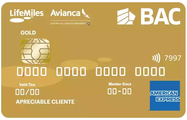 Tarjeta Amex LifeMiles Avianca Gold