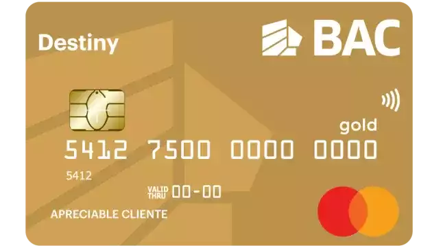 Tarjeta Destiny Mastercard Gold