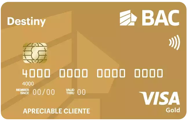 Tarjeta Visa Destiny Gold