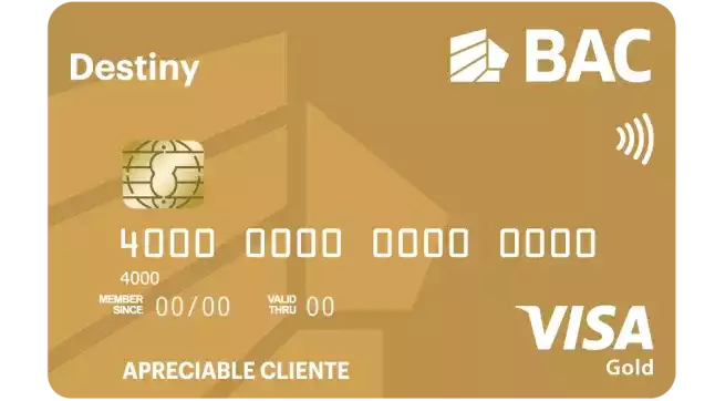 Tarjeta Visa Destiny Gold