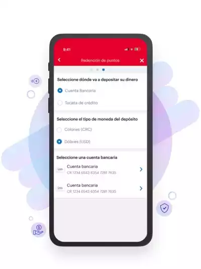 Canje de puntos a cuentas bancarias en doolares