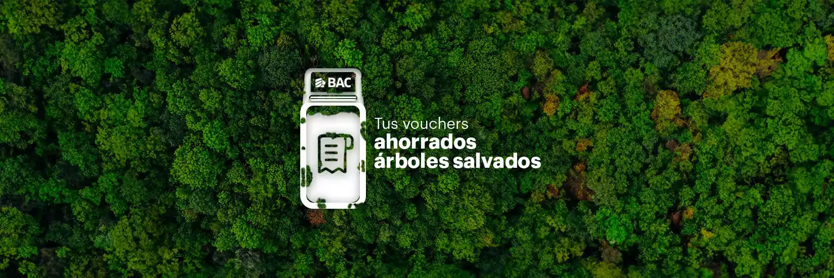 Un voucher ahorrado, un árbol salvado.