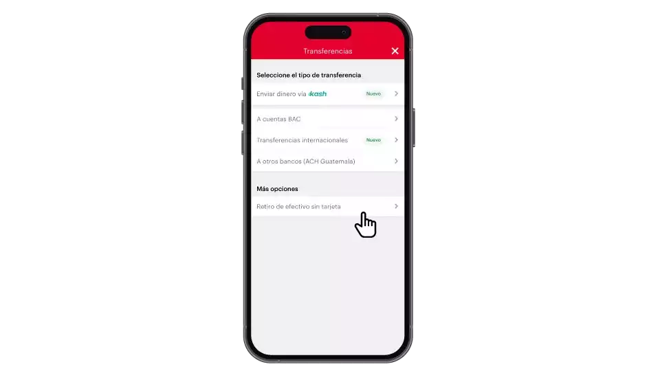 retiro sin tarjeta