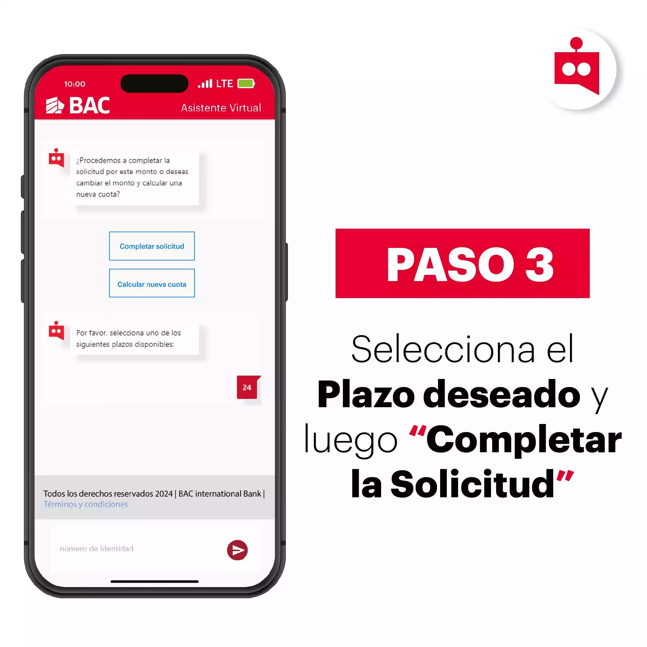 Selecciona el plazo deseado