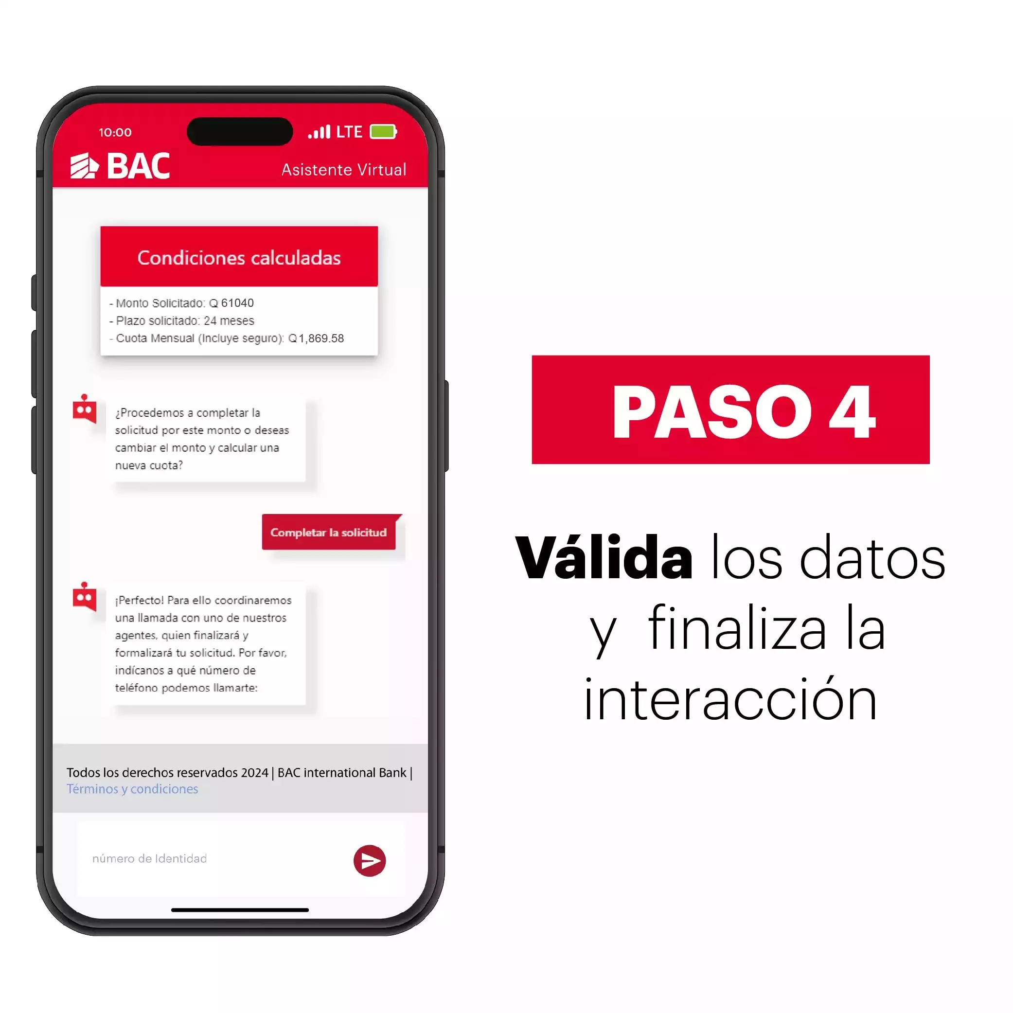 valida los datos