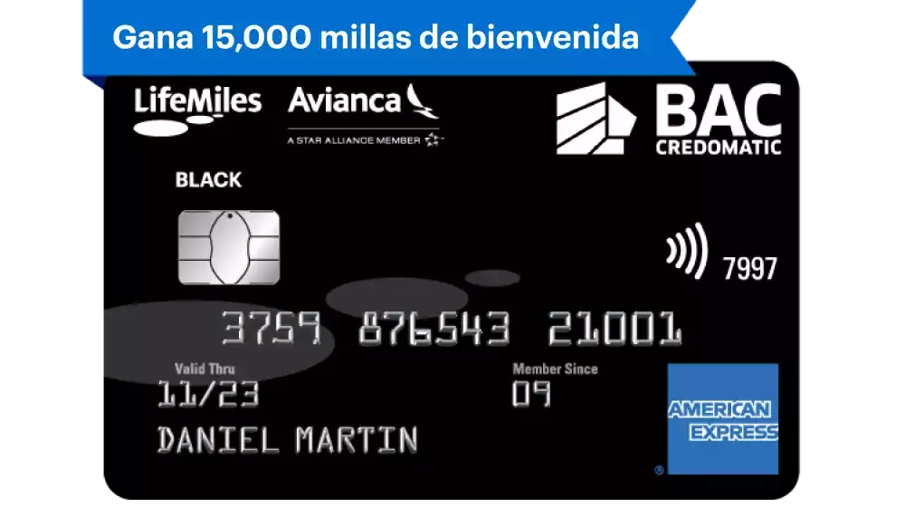 Tarjeta de crédito lifemiles black