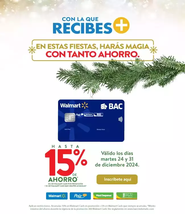 15% ahorro